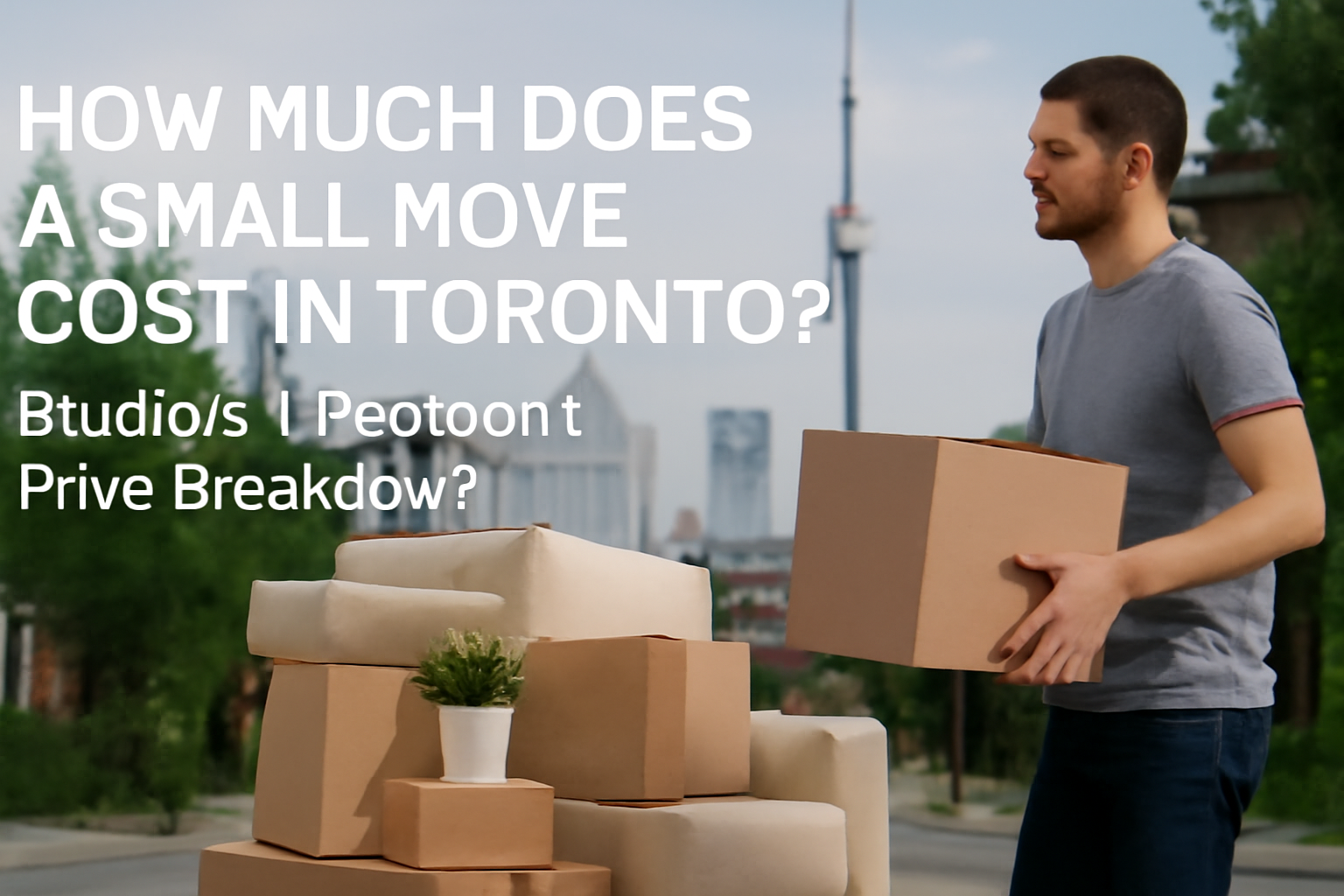 How Much Does a Small Move Cost in Toronto? Studio & 1-Bedroom Price Breakdown