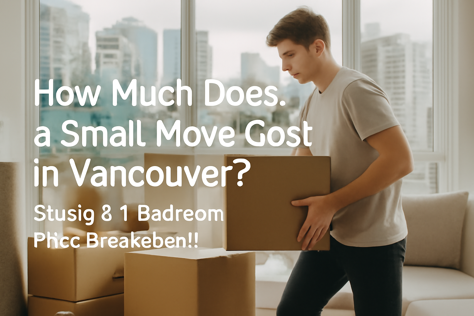 How Much Does a Small Move Cost in Vancouver? Studio & 1-Bedroom Price Breakdown