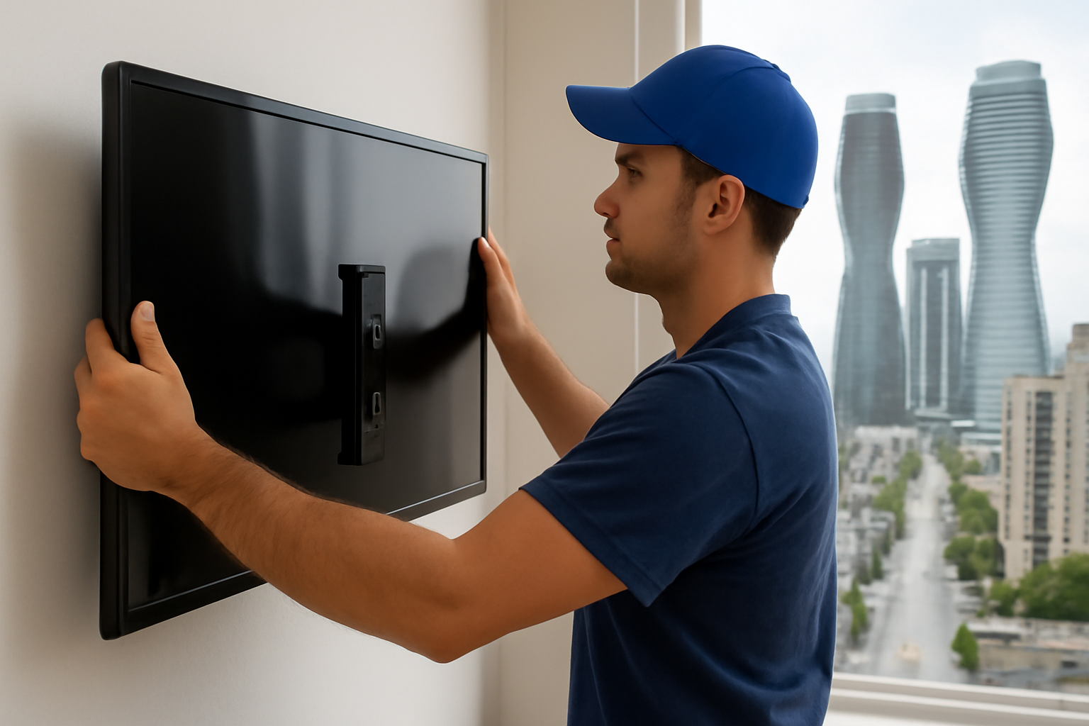 TV Mounting Cost in Mississauga: 2026 Price Guide by TV Size and Wall Type