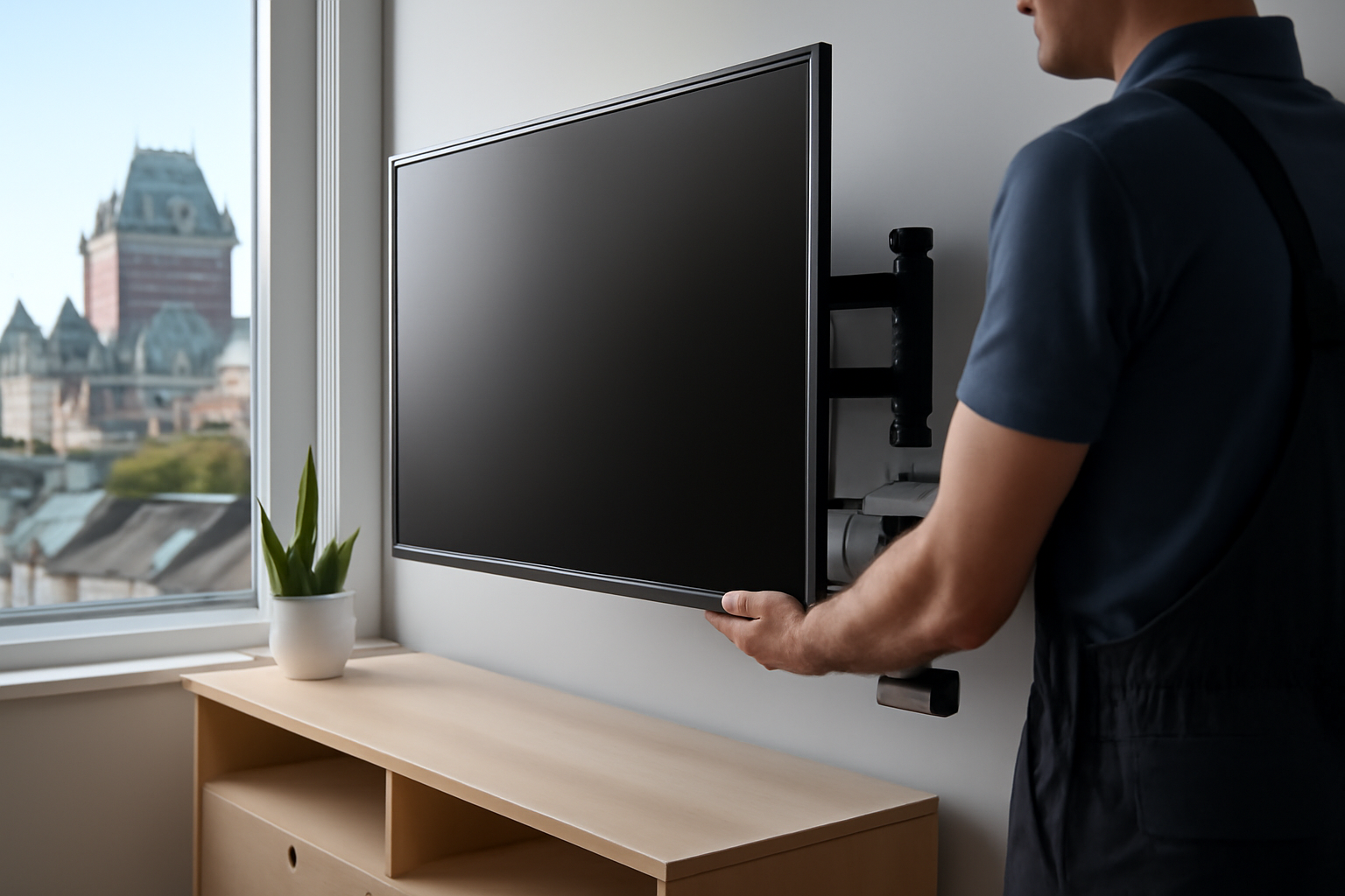 TV Mounting Cost in Quebec City: 2026 Price Guide by TV Size and Wall Type
